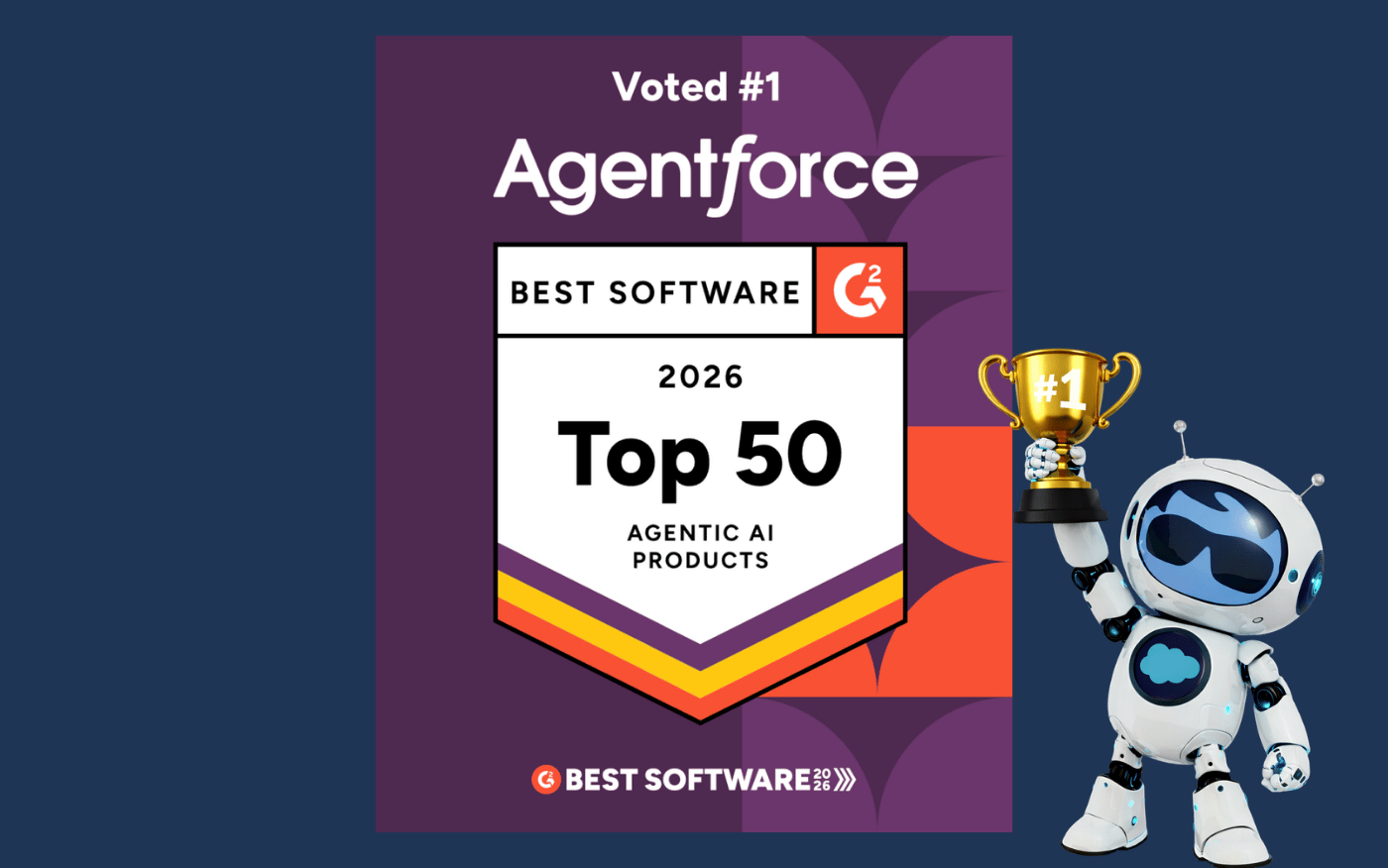 Agentforce G2 2026'da #1 Agentic AI Ürünü Seçildi 